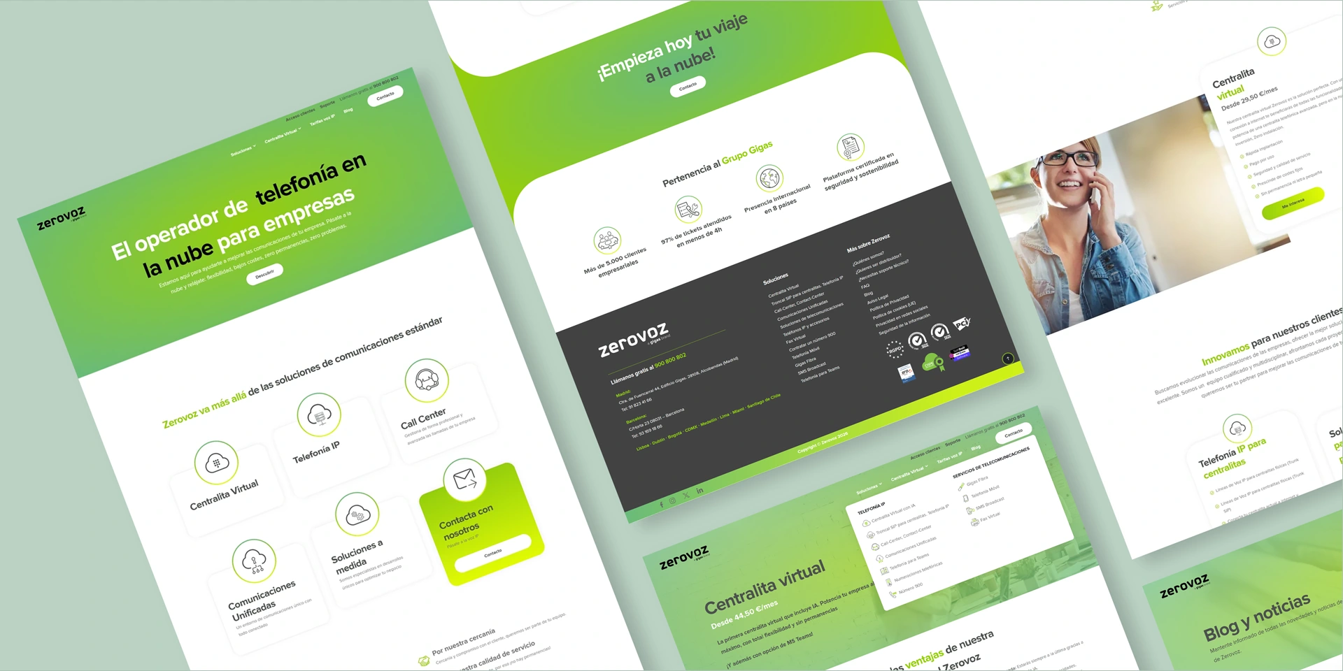 Mockup página web